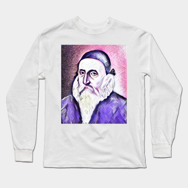 John Dee Portrait | John Dee Artwork 8 Long Sleeve T-Shirt by JustLit